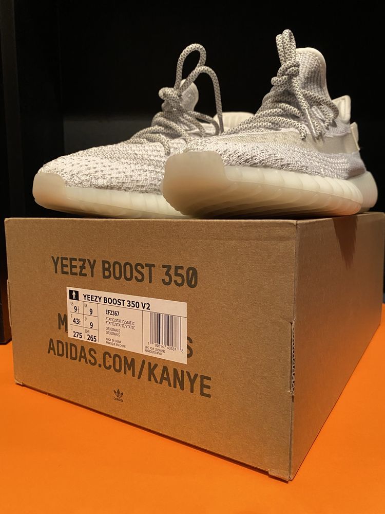 Adidas Yeezy 350v2 Static Reflective 43 1/3