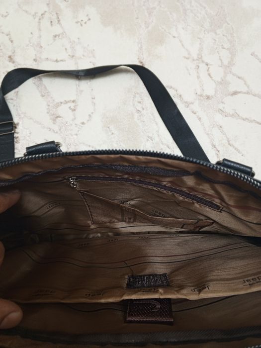 Портфель кожаный, для ноутбука и документов