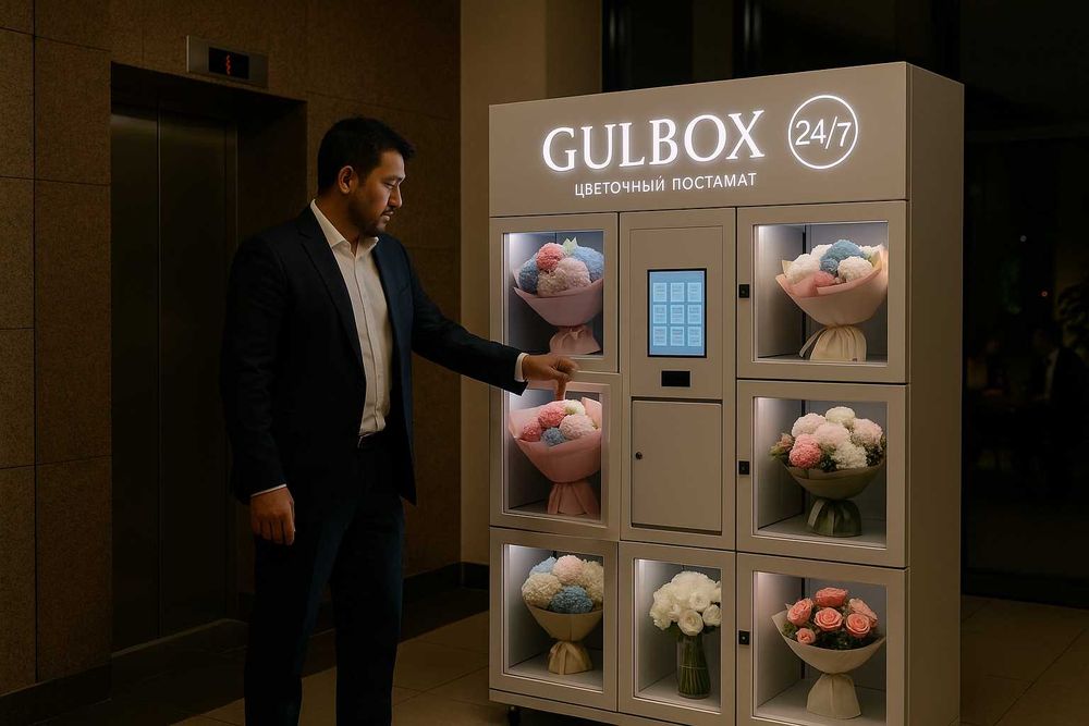 Готовый Бизнес 24/7 - Цветочный постамат Доход Без Аренды и Продавцов!