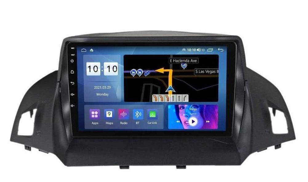 Navigatie Android 14 Ford Kuga 2 Escape 3 Waze YouTube CarPlay +CAMERA