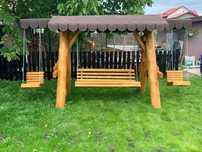 Balansoar rustic din buștean