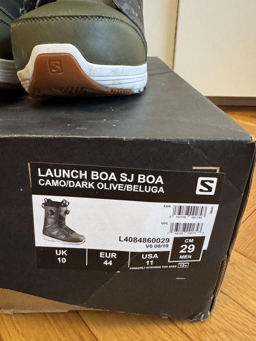 Сноуборд Обувки Salomon Launch SJ BOA Camo 44 номер
