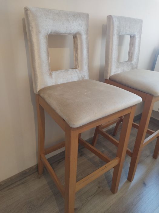 Луксозни бар столове за трапезария - 2 броя