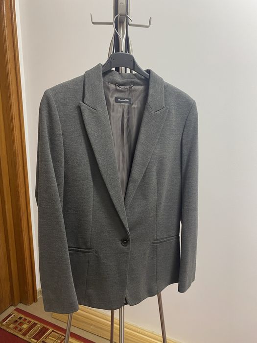 Sacou din jerse Massimo Dutti, gri, M - 40, cambrat, nou