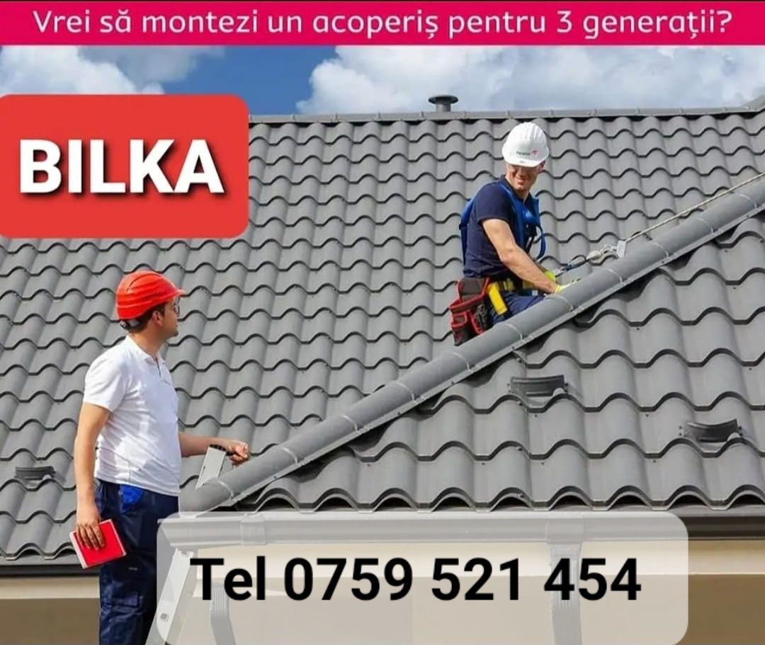 Acoperișuri BILKA Lindab Reparații Dulgheri Hidroizolații