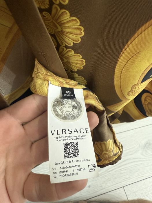 Cămașă Versace Brown Barocco  660 Shirt
