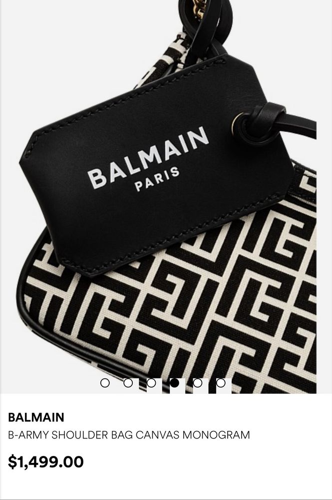 Balmain Оригинална Чанта, купена за 2490лв, продава се за 1049лв, Нова