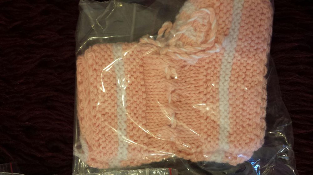 Плетени бебешки терлички- нови