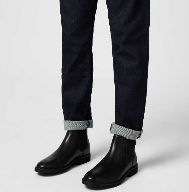 Ghete chelsea 38 38.5 plain toe Ralph Lauren piele naturala moale