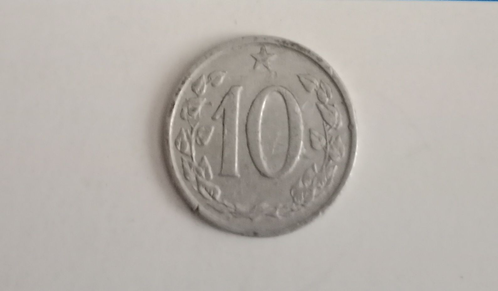 Монета 10 геллеров Чехословакия