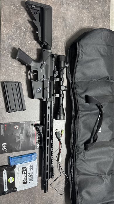 Pușca Airsoft replica Aeg sr25 metal