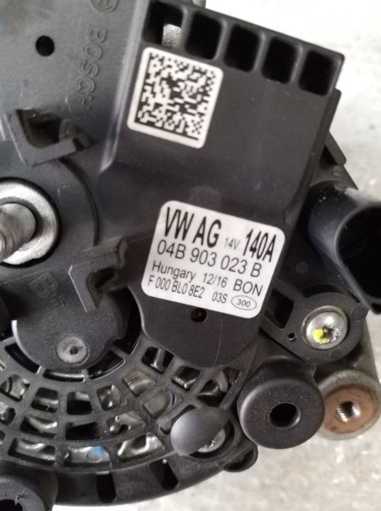 Alternator vw polo 6r caddy tiguan touran skoda fabia toledo seat ibiza 6j audi a1 a3 8v