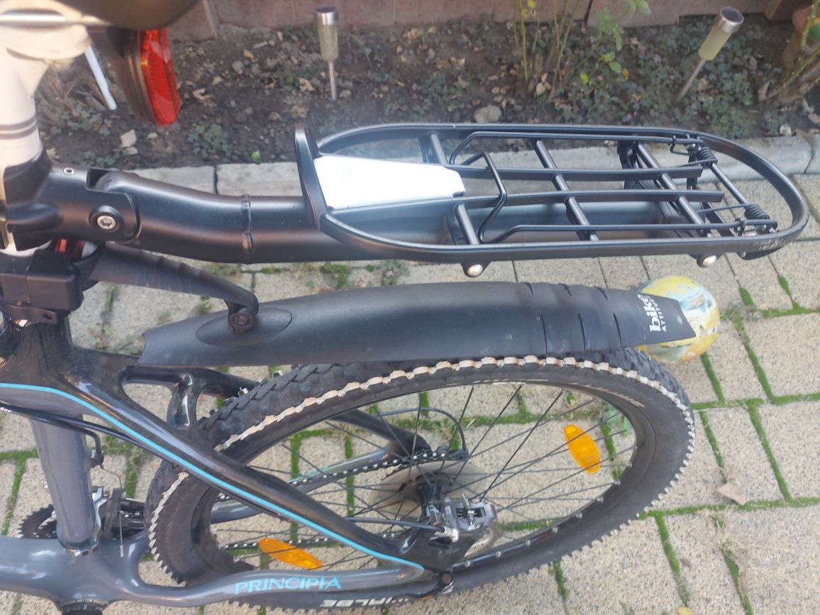 Portbagaj suspendat pentru bicicletă din aluminiu