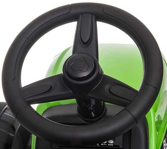 Tractoras electric cu remorca copii 2-6 ani Blow 60W, Roti Moi Roz