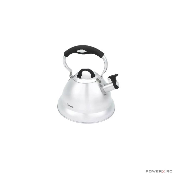 Ceainic traditional din otel, capacitate 3.1 litri, argintiu,