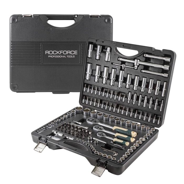 Гедоре комплект 150 ч 1/4,3/8,1/2 6-стен 6-32 мм RockForce