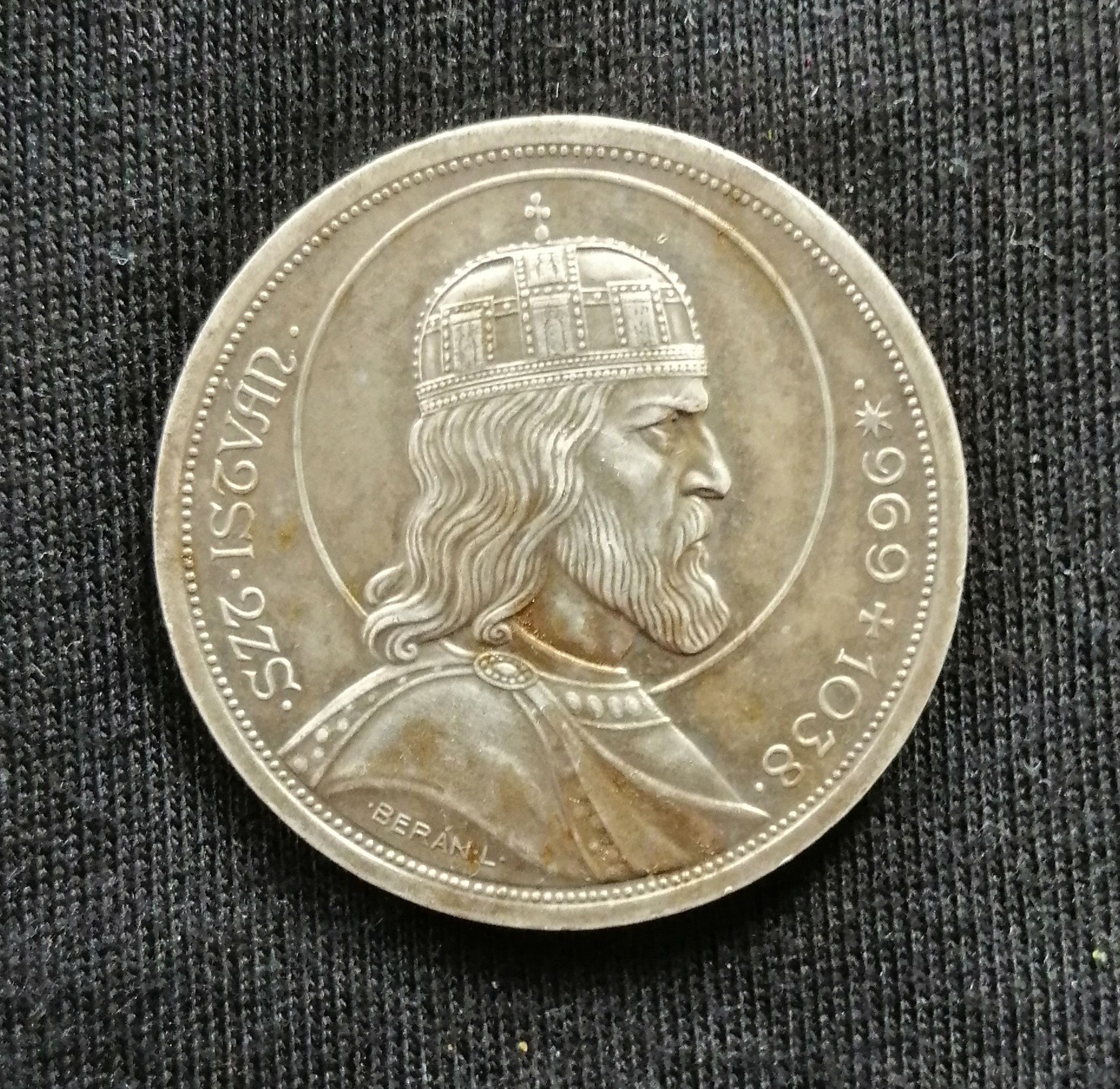 Moneda argint 5 Pengo 1938