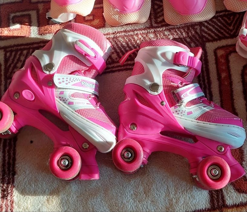 Детские ролики розовые для девочки