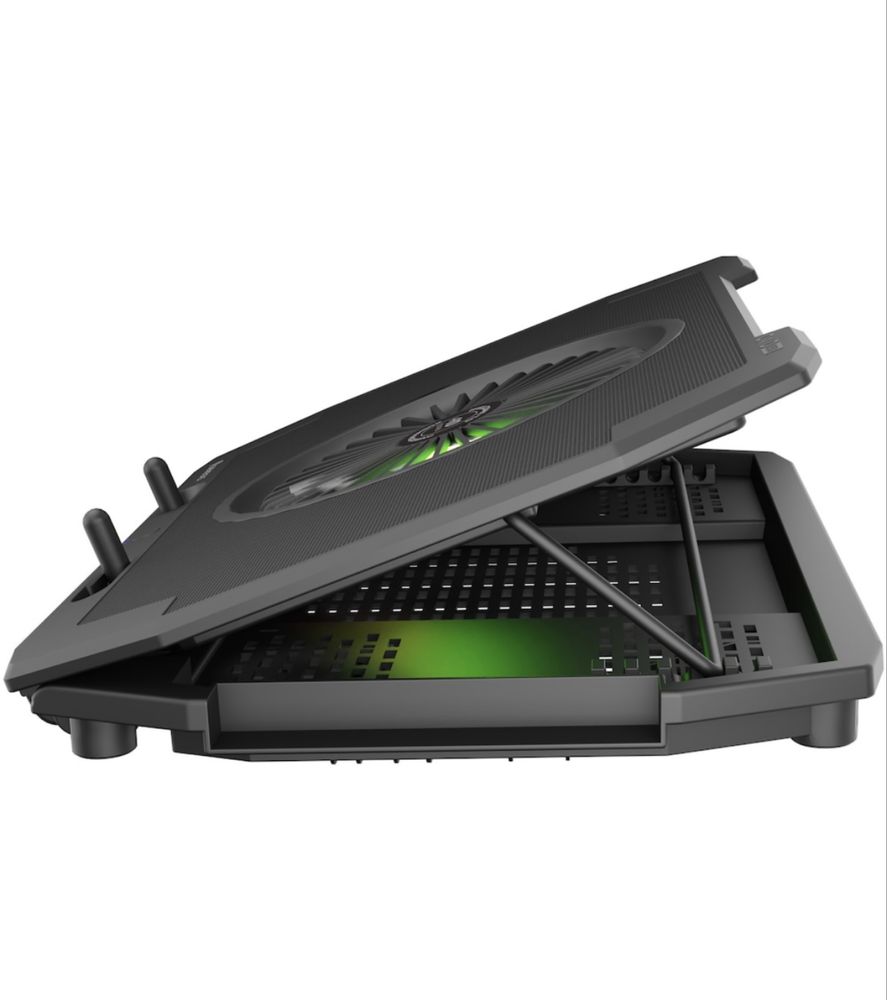 Охлаждаща подложка Genesis, Cooling Pad Oxid 850, До 17.3", Черен