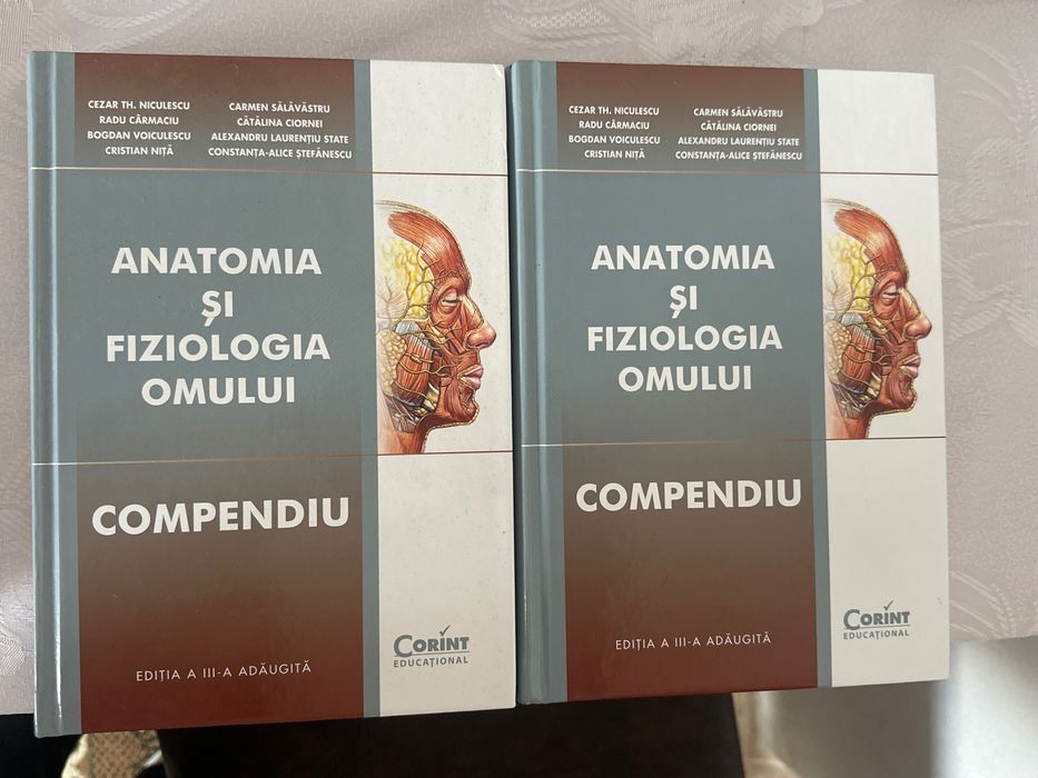 Vând 2 cărți: Anatomia și fiziologia omului