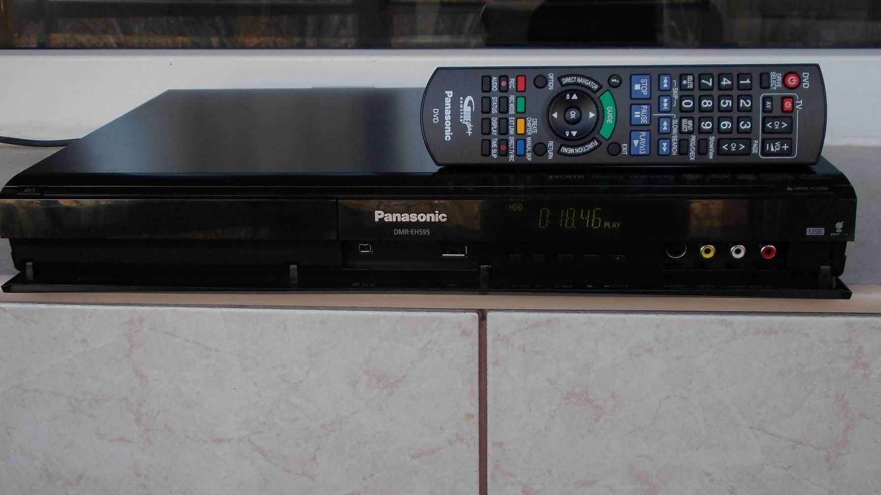 PANASONIC Dmr-Eh595 recorder combo Hdd 250Gb,Usb,Hdmi,telecomanda