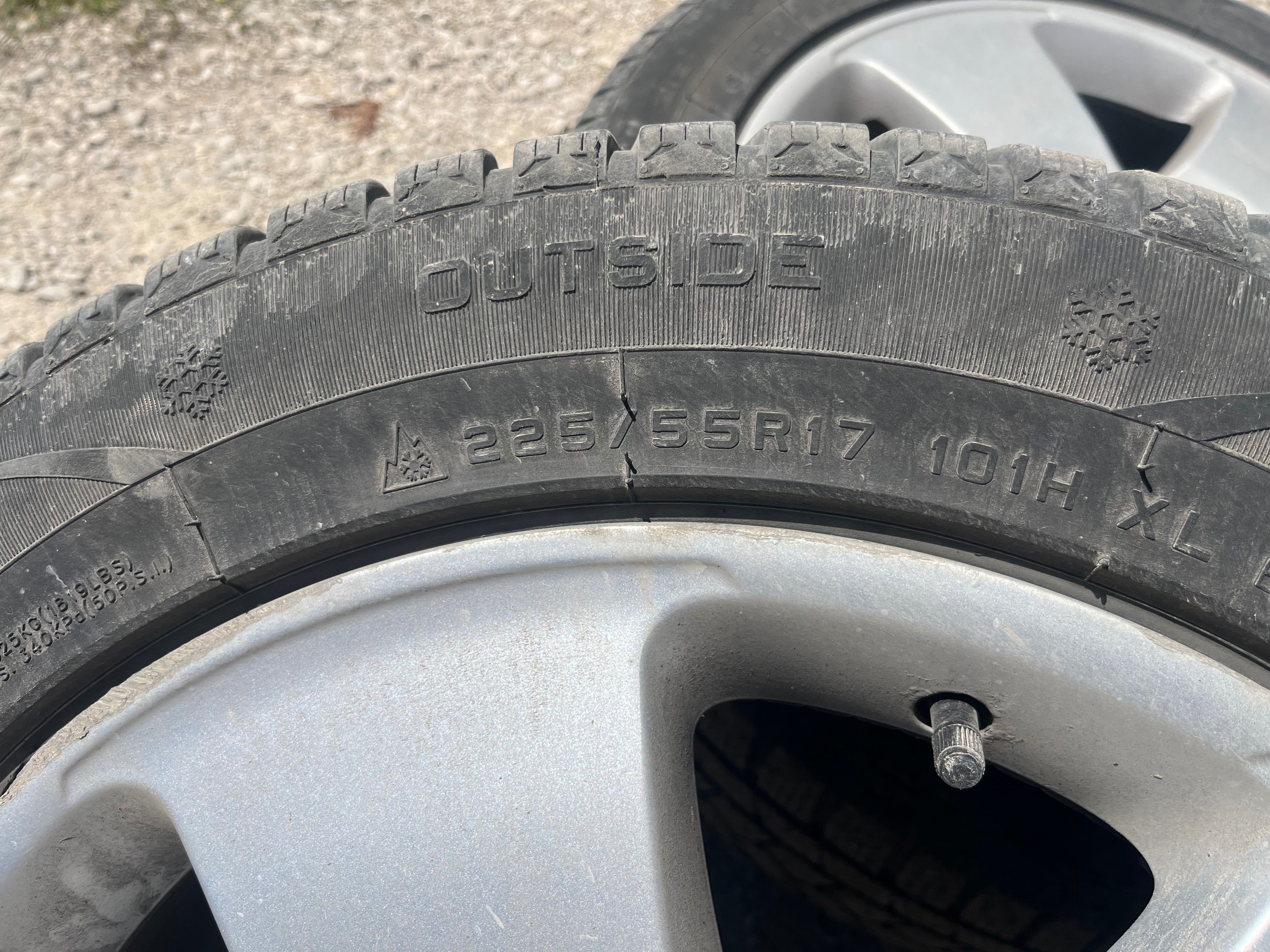 Джанти със зимни гуми 17 Мерцедес s 221