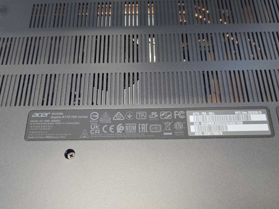 Laptopt Gaming ACER Aspire7 I5