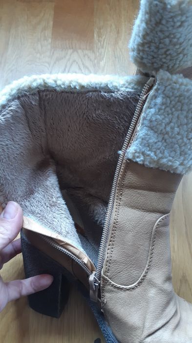 Ghete 36 cu toc gros