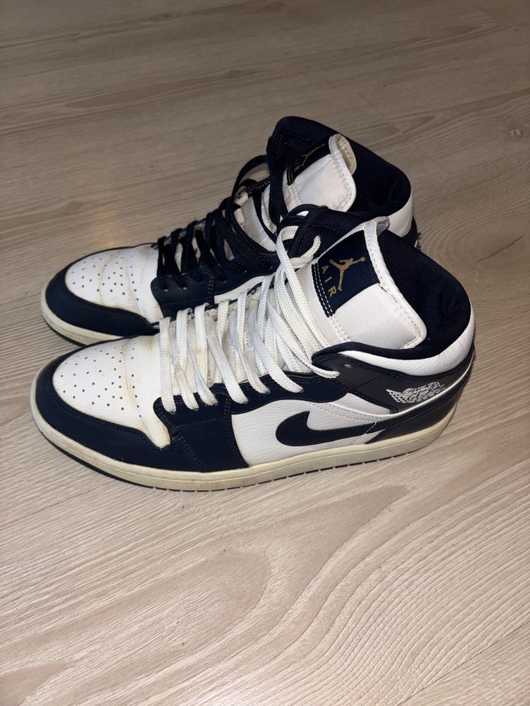 Pantofi jordan 1 high navy blue originali