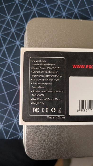 Слушалков усилвател Fiio Olympus E10K DAC Audio USB

DAC Audio USB