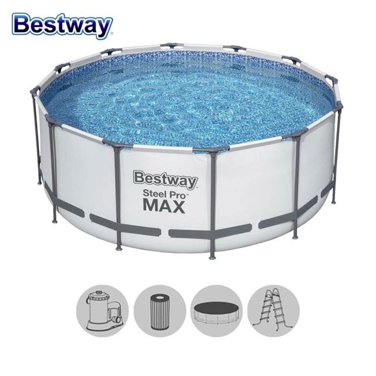 Сглобяем басейн Bestway 56950 Steel pro Max с филтърна помпа 427х107см