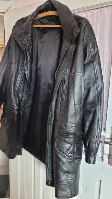 Geaca / Hanorac pentru barbati din piele naturala moale