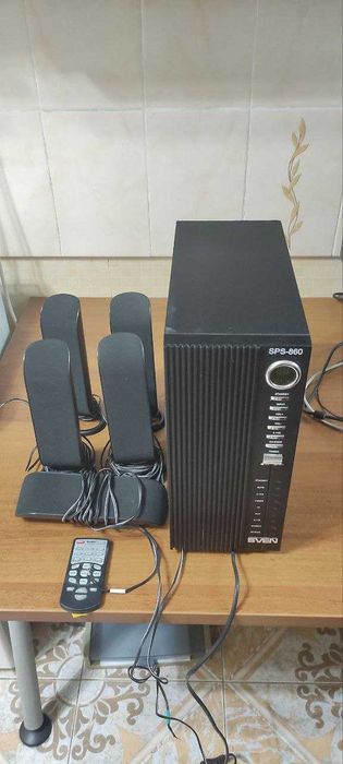 Колонки 5.1 Аудиосистема Sven SPS-860 с дисплеем и пультом