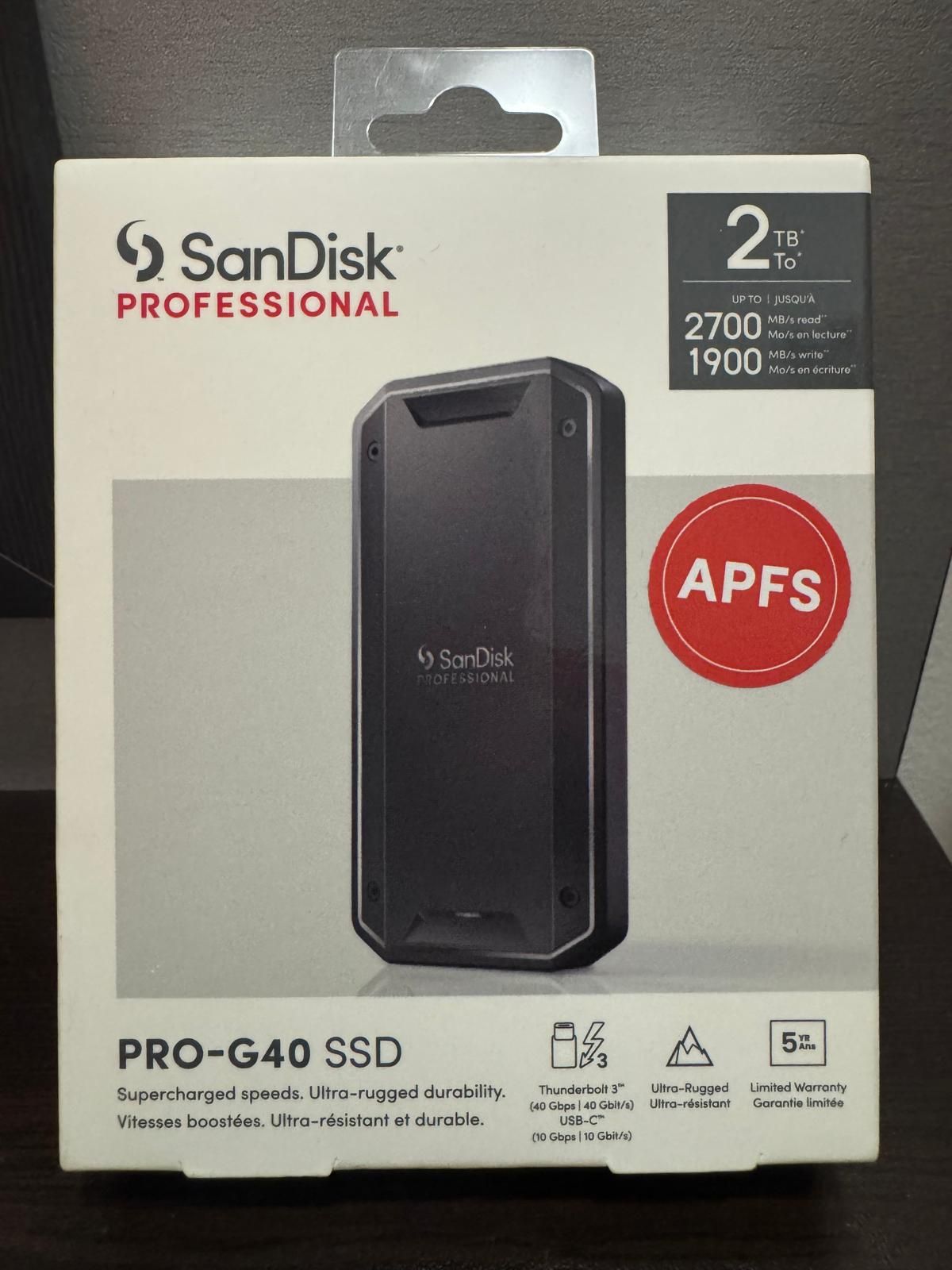 SSD диск SandDisk Professional PRO-G40 2TB