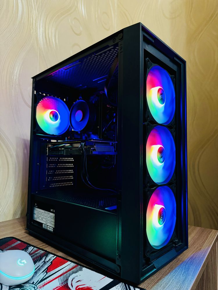 ИГРОВОЙ КОМПЬЮТЕР с монитором 100 гц на кроштейне