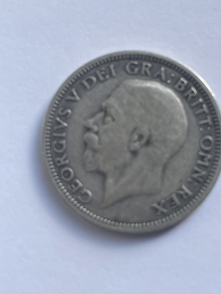 Moneda Argint Anglia Regatul Unit - 1 Shilling 1936 - George V