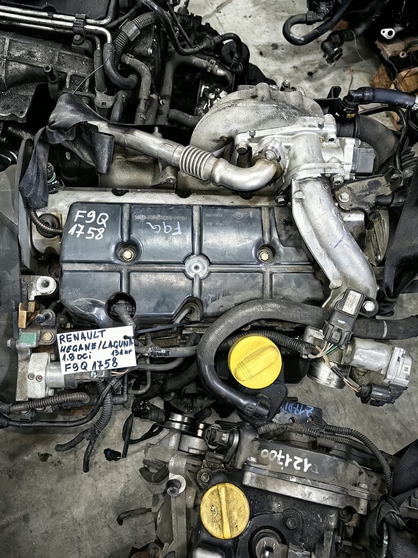 Двигател Renault Megane/Laguna 1.9 DCI 131к.с. - F9Q 1758
