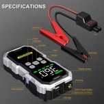 Starter auto BSMOOM, motor benzina/diesel, 16A, 12V, 26800mAh, pompa