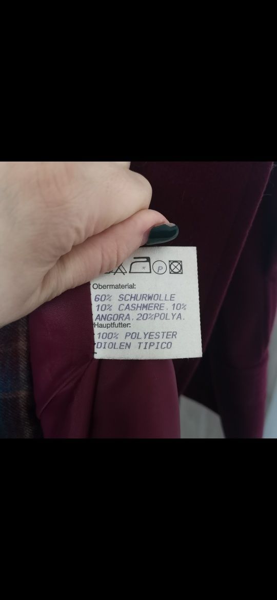 Palton primavara toamna lana casmir angora L XL