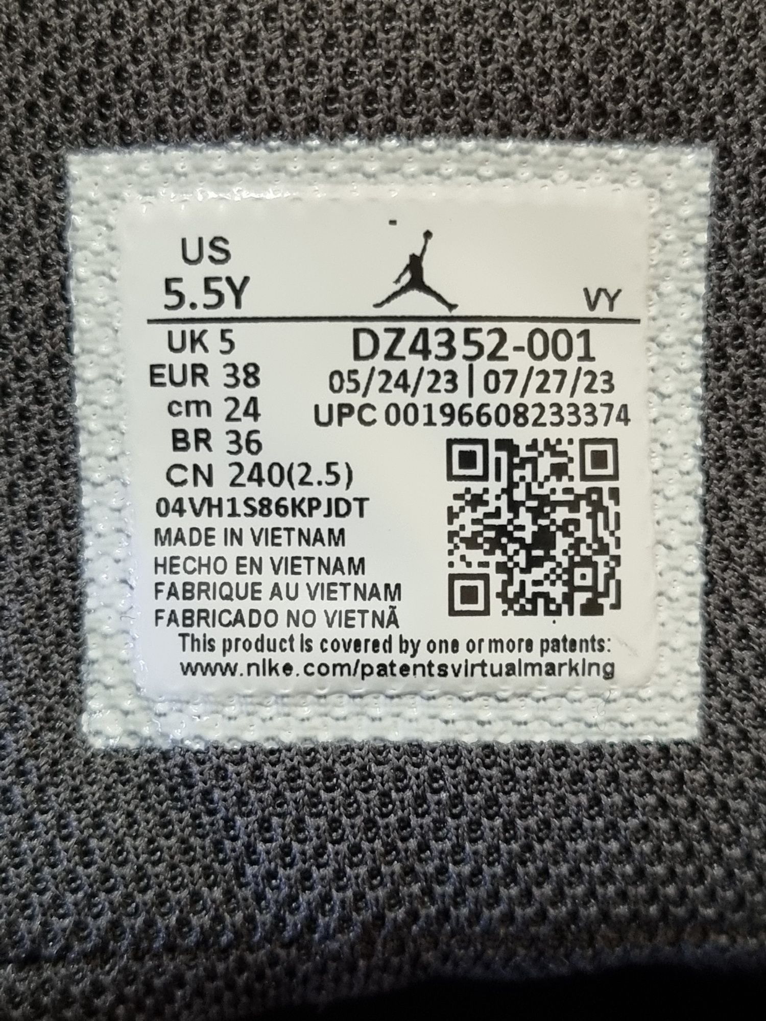 Nike Jordan Max Aura 5 спортни обувки 38 номер
