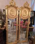 Pereche de oglinzi stilul art-nouveau.