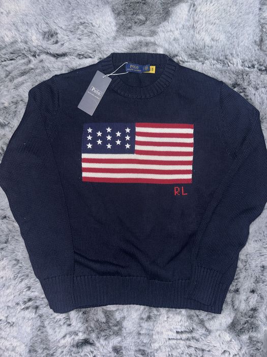 Ralph Lauren American flag sweater