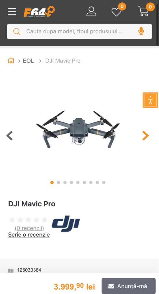 MDM vinde: Drona Dji Mavic Pro.