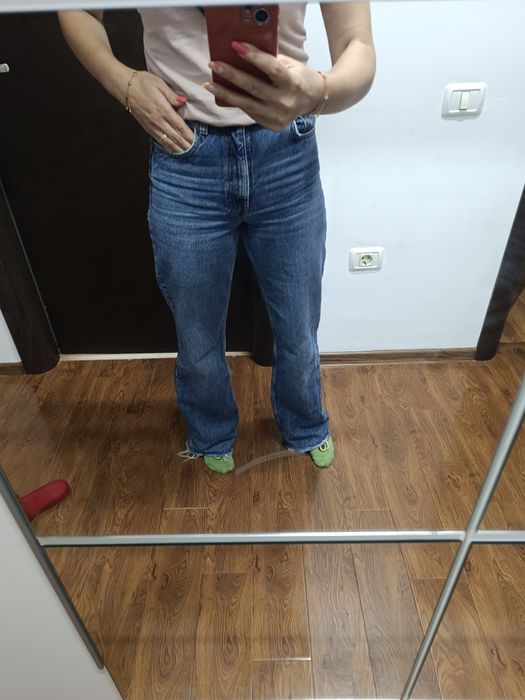 Blugi lungi Zara damă ușor flare