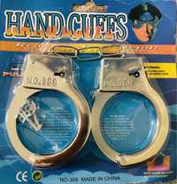 Металлические наручники Hand Cuffs для вечеринок и приколов