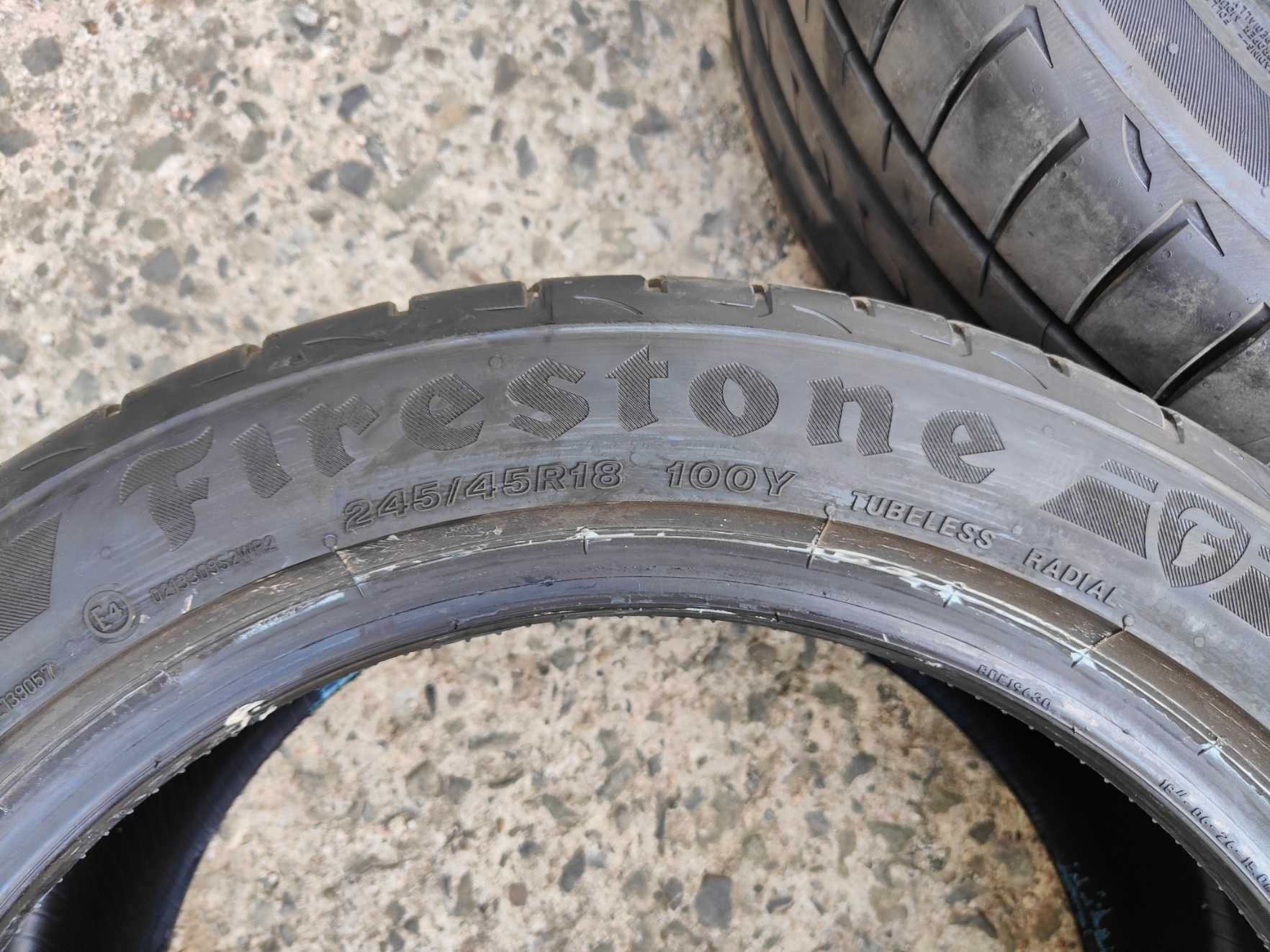 Продавам летни гуми Firestone 245/45/18