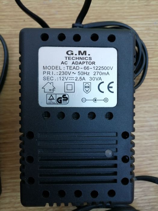 3 Adaptoare profesionale G. M. Technics AC adaptor Model Tead-66/TUV66