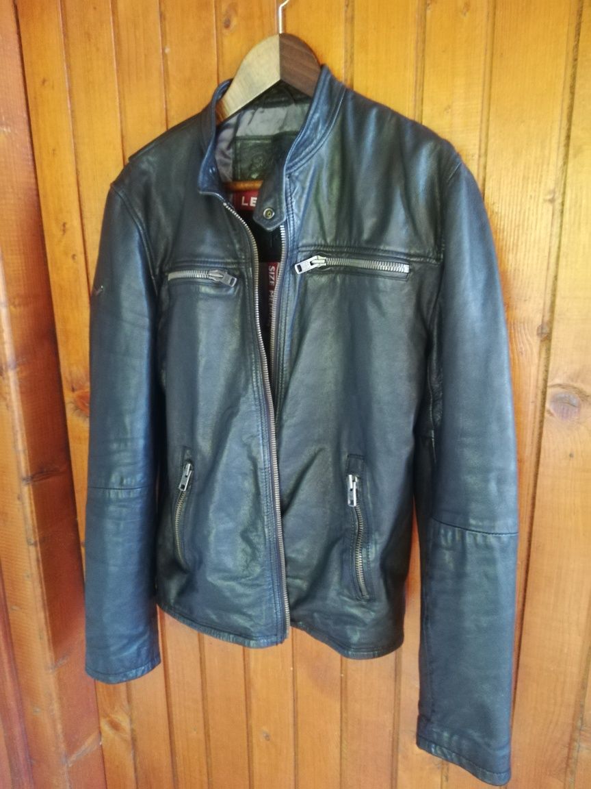 Geaca piele bărbati Superdry M Biker