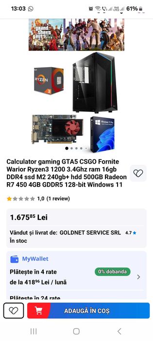 Vand PC GAMING plus accesorii