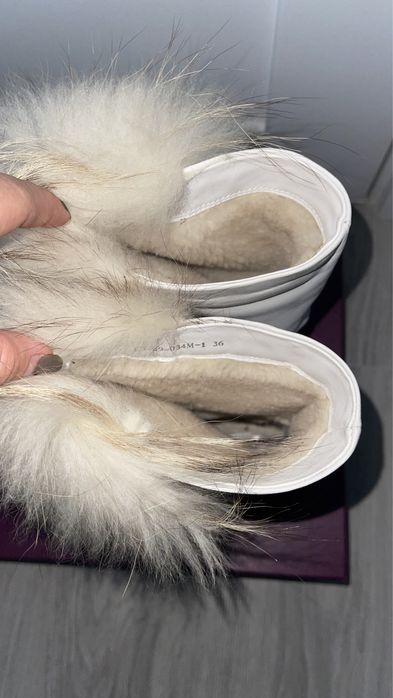 Cizme de iarna cu platforma si blana naturala